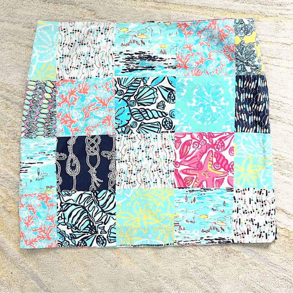 Lilly Pulitzer Patchwork Print Skirt Size 14 - Picture 3 of 10